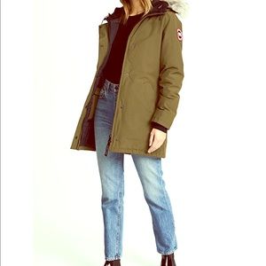 Olive green Canada Goose - size large- Victoria